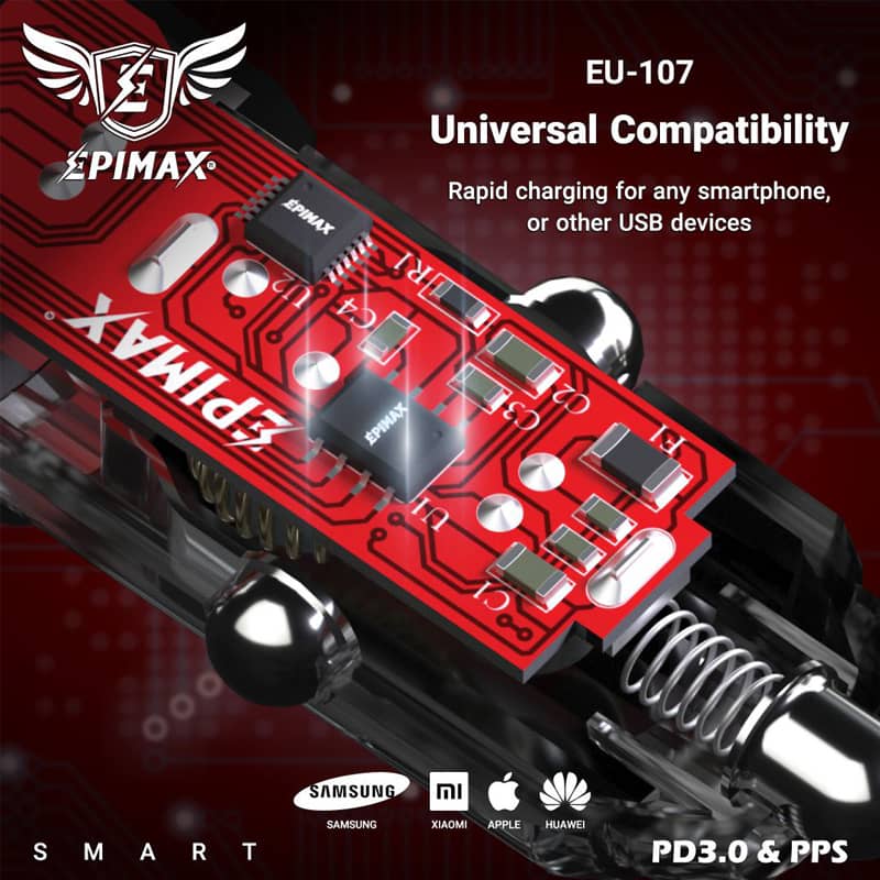 شارژر فندکی EPIMAX EU-107 PD 35W