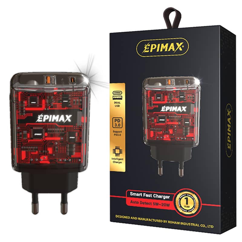 آداپتور EPIMAX EU-109 USB+PD 20W